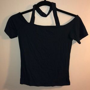 Dark Blue Crop Top
